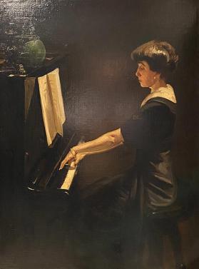 Woman Seated at the Piano