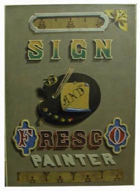 Sign of a Fresco and Sign Painter