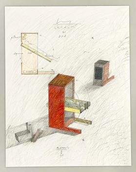 Drawing for "room". Murphy's Bed