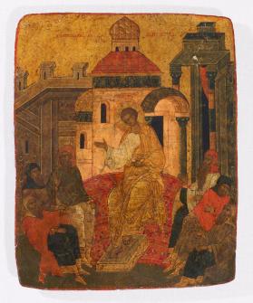 Mid-Pentecost [recto]; Doubting of Thomas [verso]