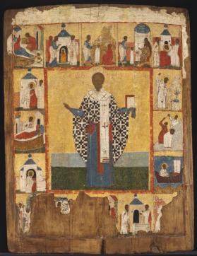 Saint Nicholas of Zaraysk with Scenes from His Life