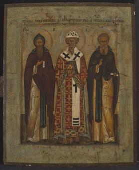 Venerable Klopsky, Pope Sylvester, and Venerable Obnoroskii