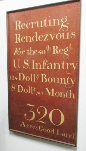 War of 1812 Recruiting Poster