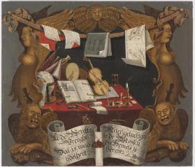 Vanitas with Musical Instruments and Books