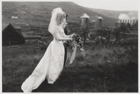 South Wales (A bride walking in field)